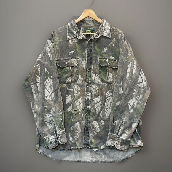 Cabelas Shirt Camo Hunting Realtree Outdoors Hiking Men's XL Tall - Picture 1 of 11